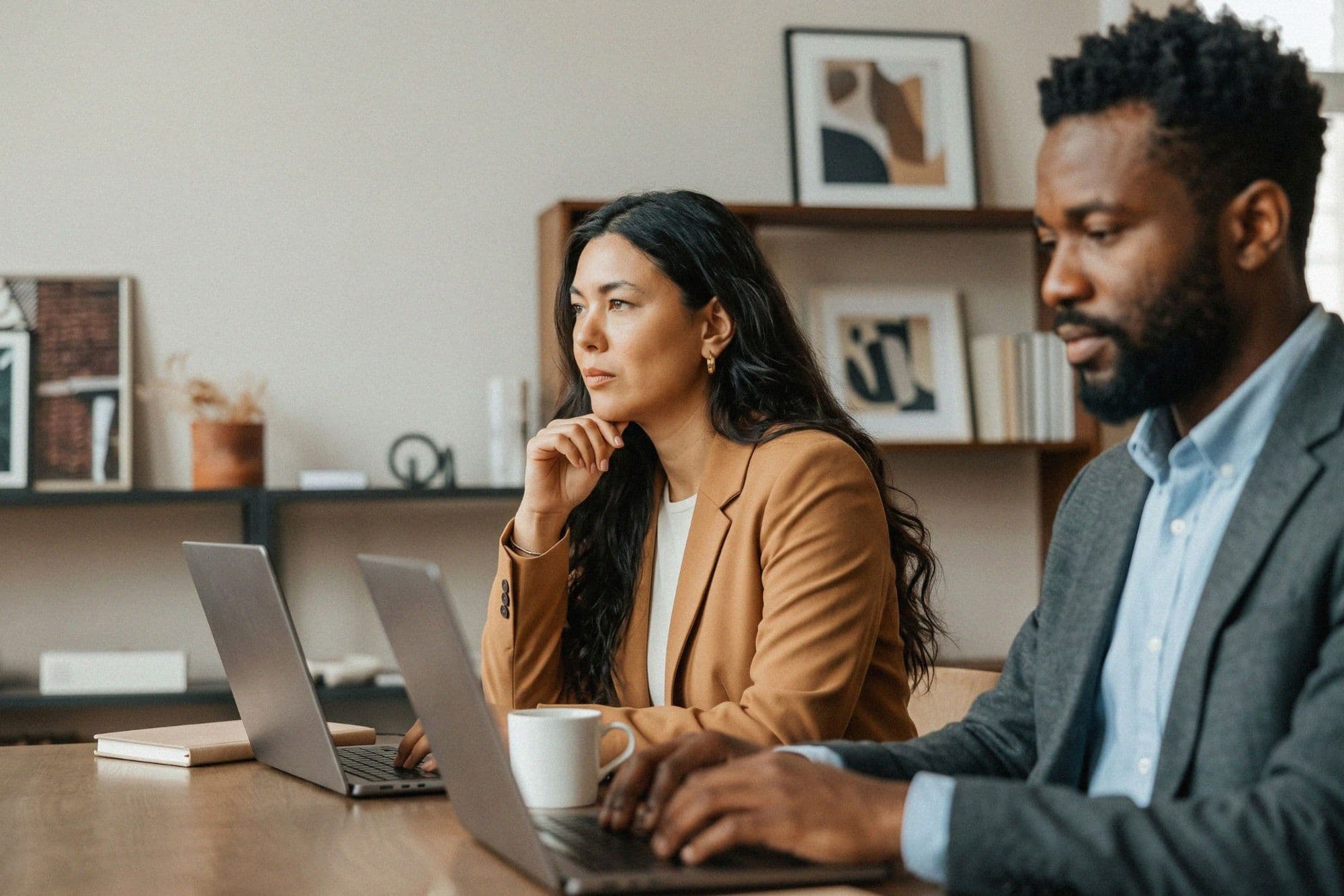 Executive support at work, calm and unhurried