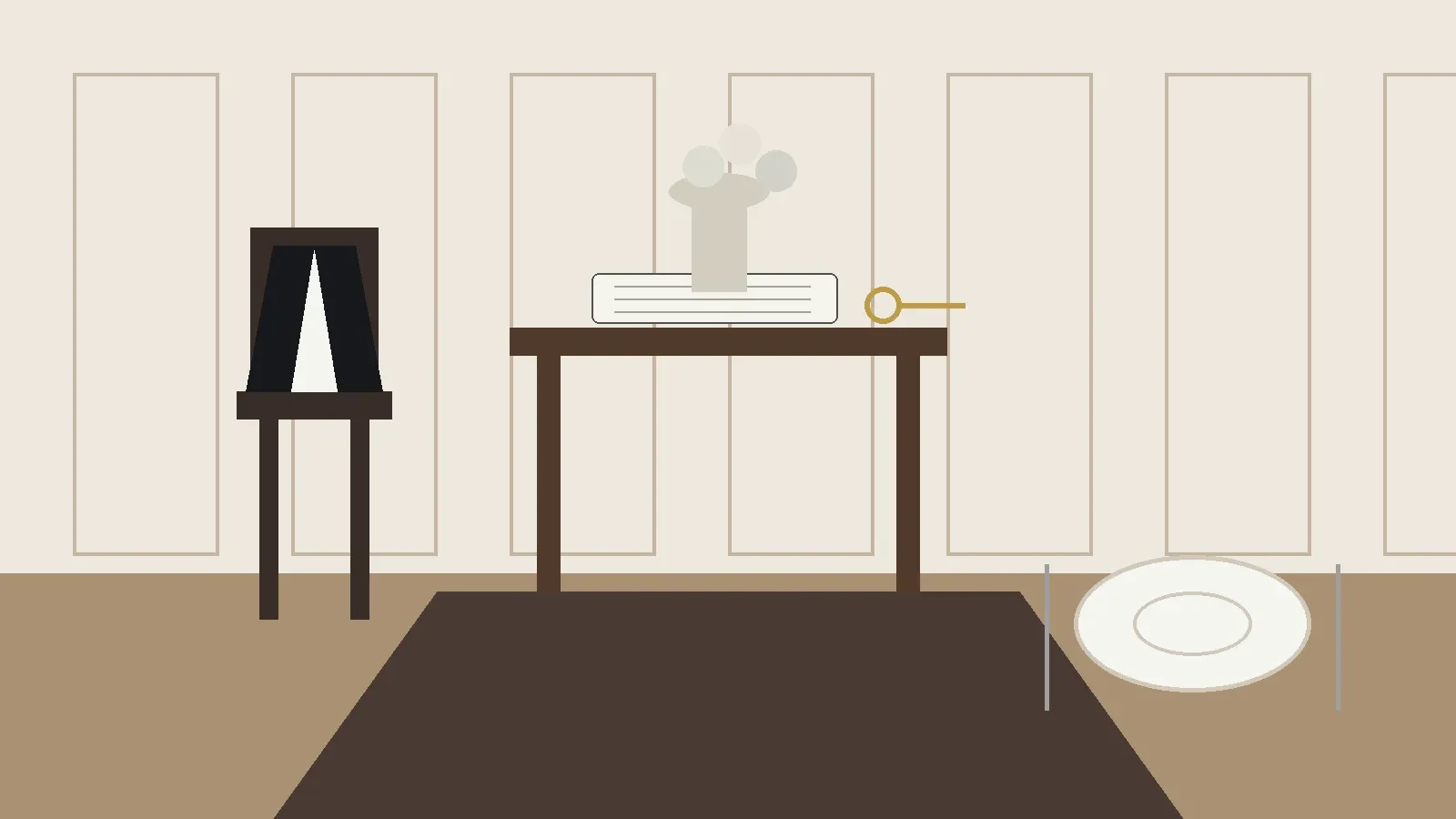 Butler vs household manager roles in a formal residence