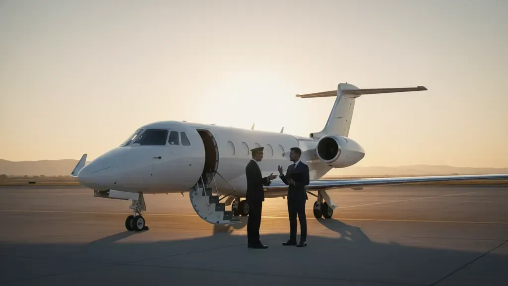 Private aviation staffing coordination for a family office aircraft