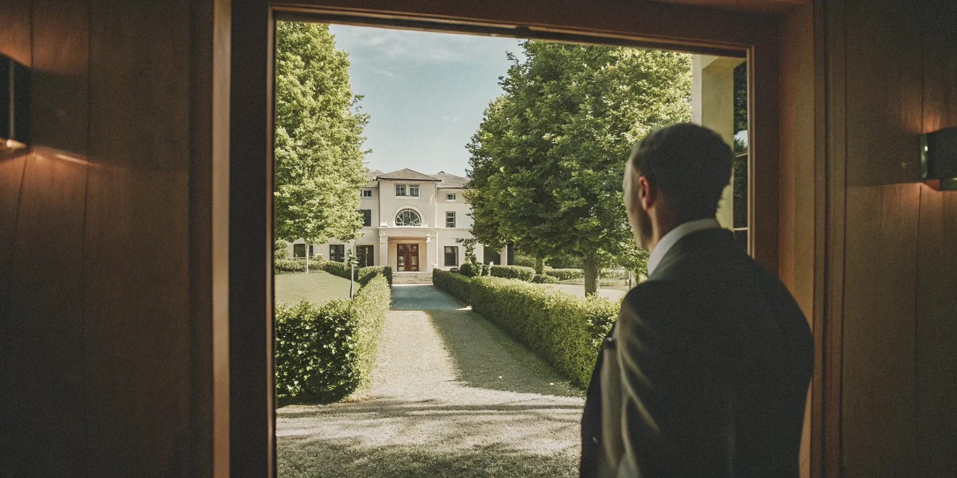 Professional estate manager overseeing a luxury estate property